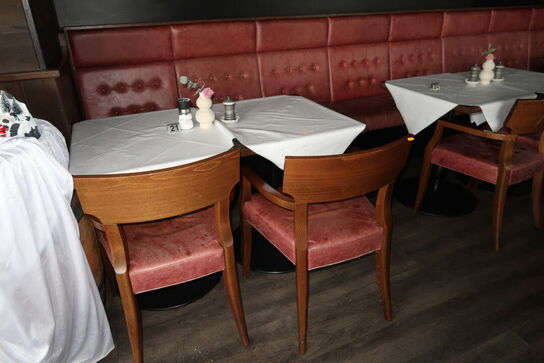 6 stk. borde med 6 stk. stole SASA