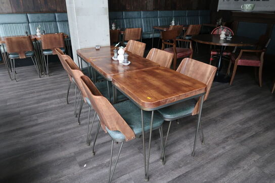 3 stk. borde med 6 stk. stole 