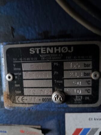 Kompressor STENHØJ 121038 samt BT90