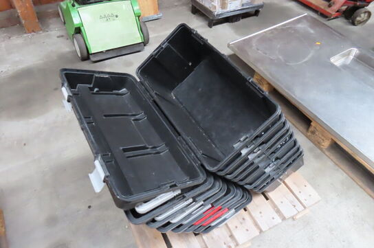 8 stk. Værktøjskasser uden indhold