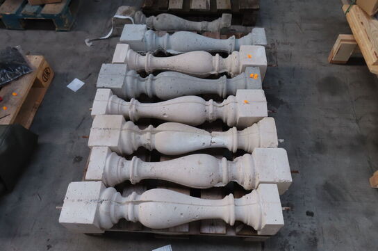 7 stk. Betonbalyster 
