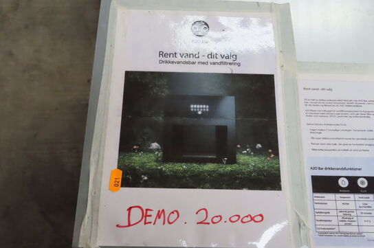 Drikkevandbar med vandfiltrering 