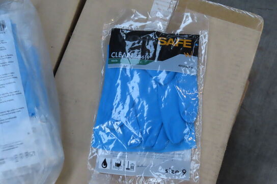 Palle med engangs handsker 