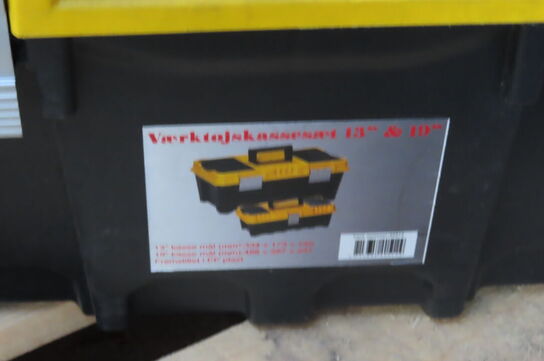 Motorsav + 2 stk. værktøjskasser uden indhold