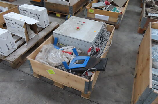 El skab med diverse ledninger