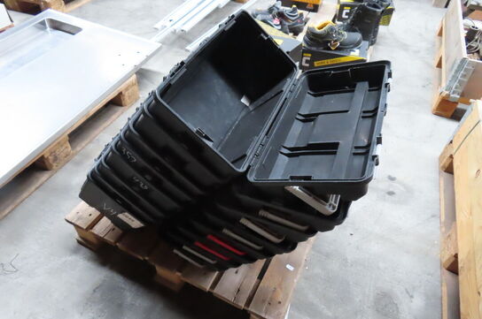 8 stk. Værktøjskasser uden indhold