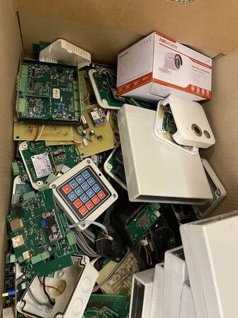 Diverse printerplader og kamera