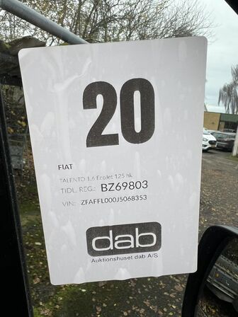 Varebil FIAT TALENTO 1,6 EcoJet 125 hk