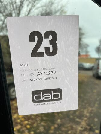 Varebil FORD TRANSIT Custom 2.2 TDCi 125 hk