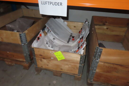 Indhold i paller på reol 