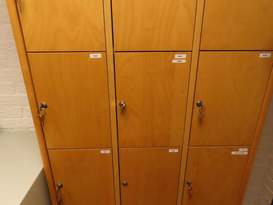 Personaleskab (de mangler nøgler til 5 skabe)