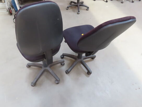 2 stk. Sorte kontorstole