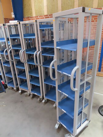 28 stk. reoler på hjul