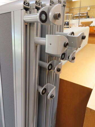 6 stk. Skrivebordsafskærmere