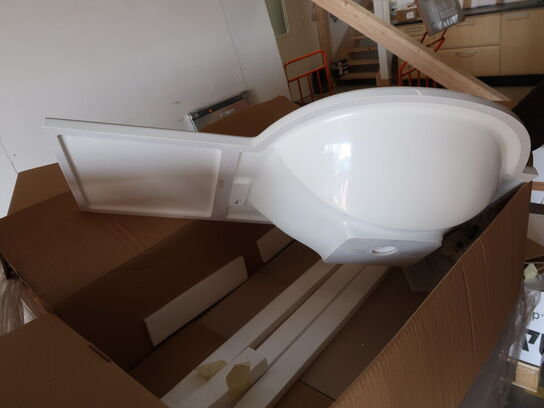 8 stk. vaske AQUA slimline 90 cm 6 stk. med vask i venstre side og 2 stk. med vask i højre side