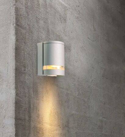 3 stk. nordlux focus single udendørs væglampe aluminium(ubrugt)