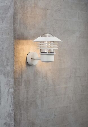 2 stk. nordlux nordlux vejers up væglampe – hvid(ubrugt)