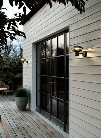 3 stk. nordlux kurnos 20 udendørs væglampe sort(ubrugt)