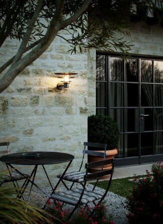 3 stk. nordlux bastia 35 udendørs væglampe sort(ubrugt)