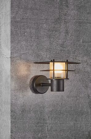 2 stk. nordlux bastia 24 udendørs væglampe sort(ubrugt)