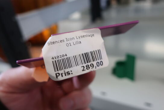 3 stk. lysestager STENCES