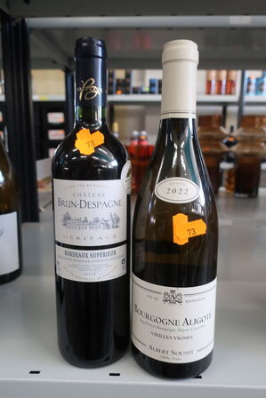 Rødvin CHATEAU BRUN-DESPAGNE & hvidvin ALBERT SOUNIT 