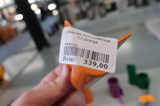 3 stk. lysestager STENCES