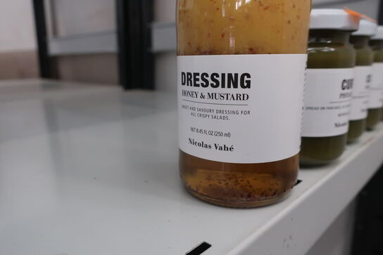 4 stk. curd PISTACHIO samt honey mustard