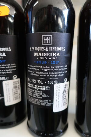 3 fl. Madeira HENRIQUES&HENRIQUES Verdelho 