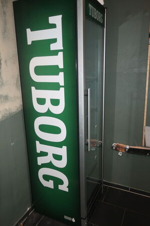 Køleskab m. TUBORG reklame