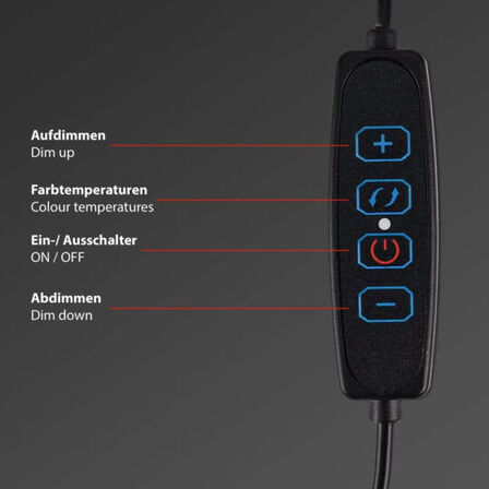 3 stk. briloner led cct skærmlampe med vippe funktion, 40,5(L)(ubrugt)