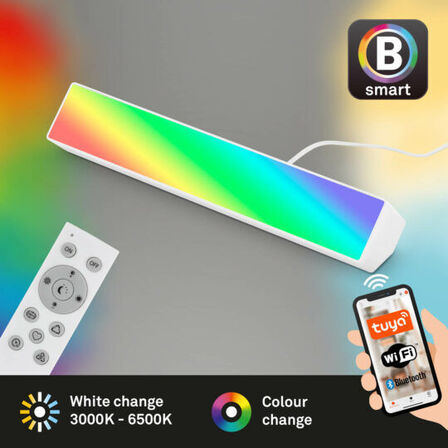 2 stk. briloner lightbar led rgb/cct wifi/app m. remote(ubrugt)