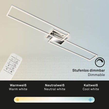 Briloner led loftlampe m. remote krom 110 cm(ubrugt)