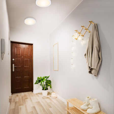 3 stk. briloner led Loftslampe, ø30 cm hvid(ubrugt)