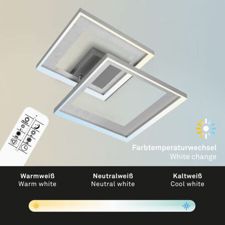 Briloner led loftlampe m. remote krom 56,8 cm(ubrugt)