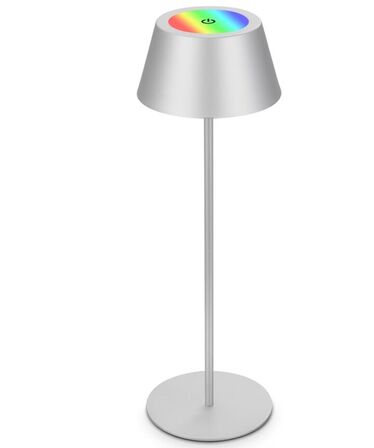 2 stk. briloner – led rgb batteridrevet bordlampe 38 cm krom(ubrugt)