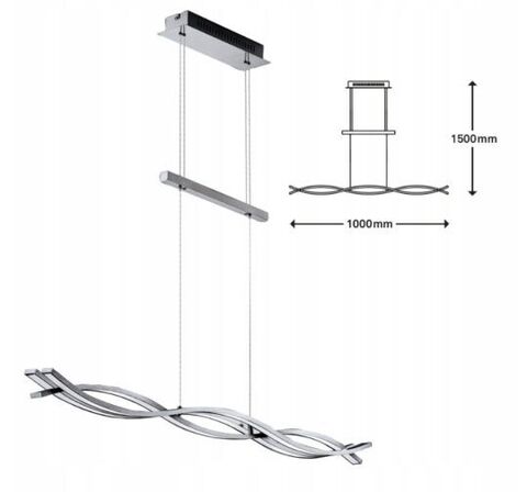 Briloner  wave led pendel, der kan dæmpes via afbryder(ubrugt)