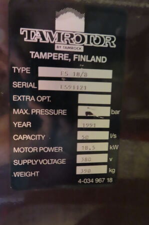 Kompressor TAMROTER FS18/8 