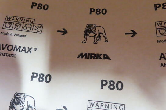Parti sandpapir MIRKA P80