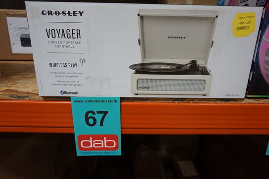 Crosley Voyager Pladespiller Two-way Bluetooth - Grey