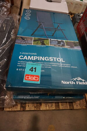 4 stk North Field Campingstole 7-position