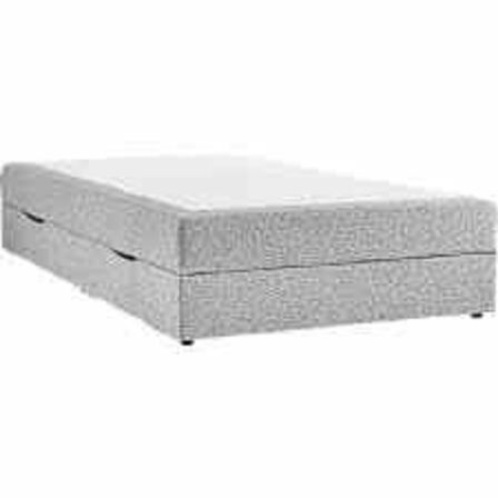 Nordisk fjer B90 seng med opbevaring 120x200 cm Lysegrå 