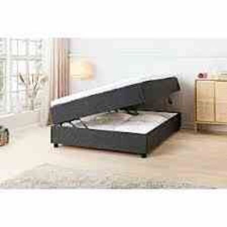 Nordisk Fjer B110 seng med opbevaring 140x200 cm Antracit 