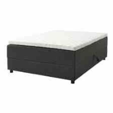 Nordisk Fjer B110 seng med opbevaring 140x200 cm Antracit 