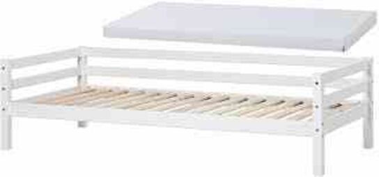 Spiloppe juniorseng med madras 70x160 cm Hvid 