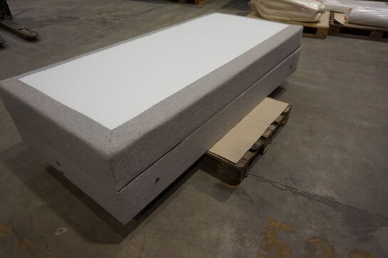 Nordisk fjer B90 seng med opbevaring 90x200 cm Lysegrå 