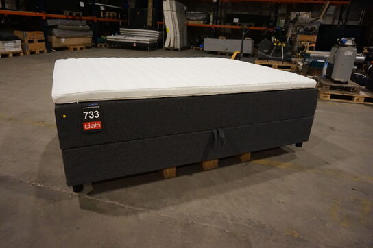 Nordisk Fjer B110 seng med opbevaring 140x200 cm Antracit 