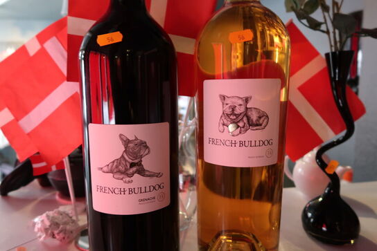2 stk. magnum vinflasker FRENCH BULLDOG Grenache 2020, Rosé 2020