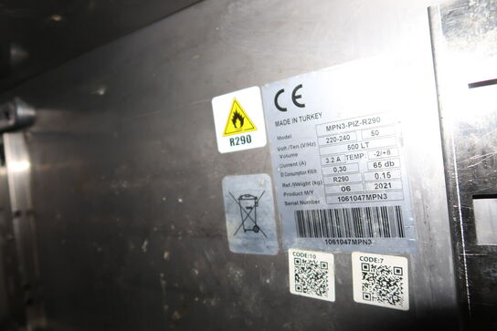 Kølebord FRENOX MPN3-PIZ-R290 med kølevitrine