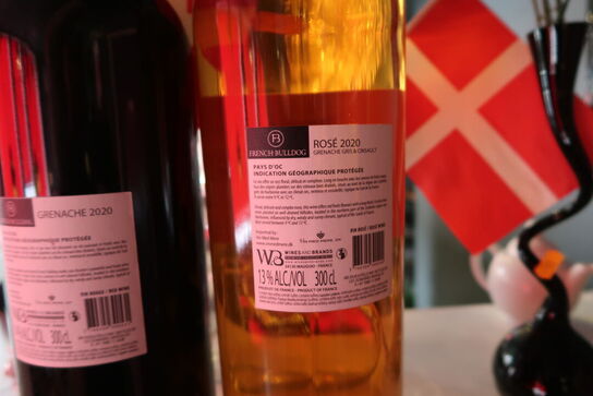 2 stk. magnum vinflasker FRENCH BULLDOG Grenache 2020, Rosé 2020